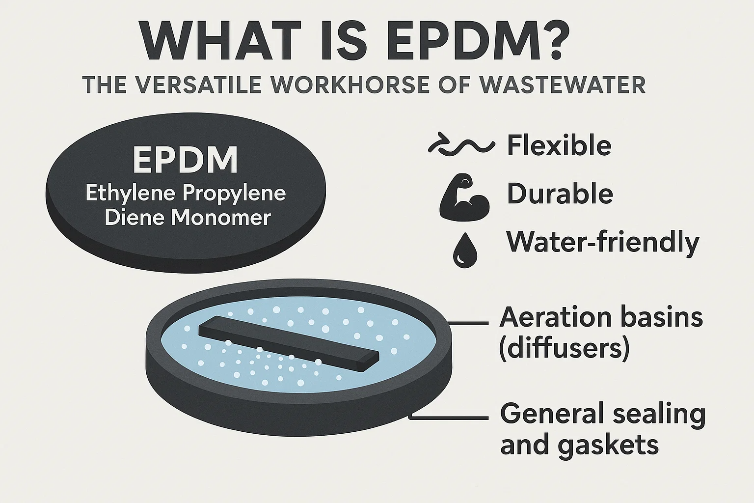 EPDM과 PTFE 멤브레인 비교: 폐수 처리에 대한 종합 가이드